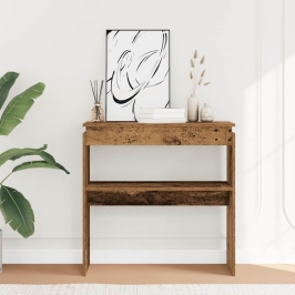 Konsoles Galdiņš, Veca Koka, 80X30X80 Cm, Inženierijas Koks Vidaxl