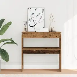Konsoollaud Vana Puit 80X30X80 Cm Engineered Wood
