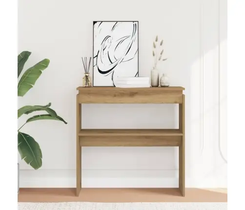 Konsoles Galdiņš, Koka Krāsa, 80X30X80 Cm, Inženierijas Koks Vidaxl