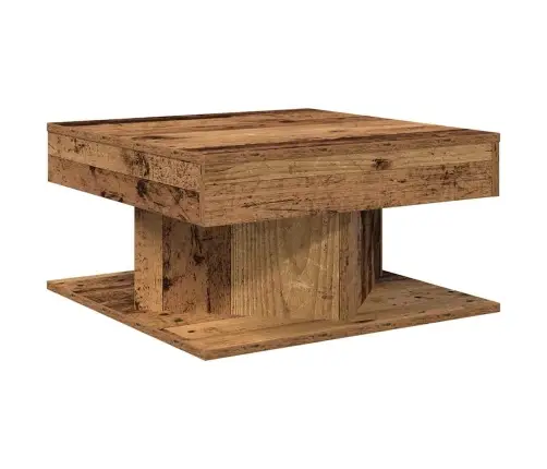 Kafijas Galdiņš Old Wood 55X55X30 Cm Engineered Wood Vidaxl