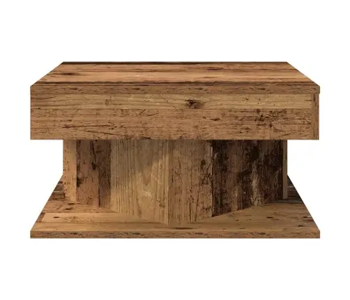 Kafijas Galdiņš Old Wood 55X55X30 Cm Engineered Wood Vidaxl