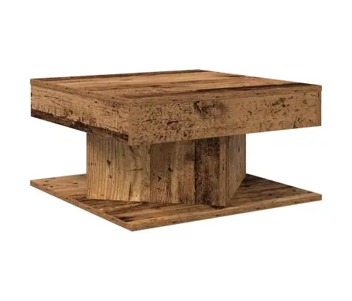 Kafijas Galdiņš Old Wood 55X55X30 Cm Engineered Wood Vidaxl