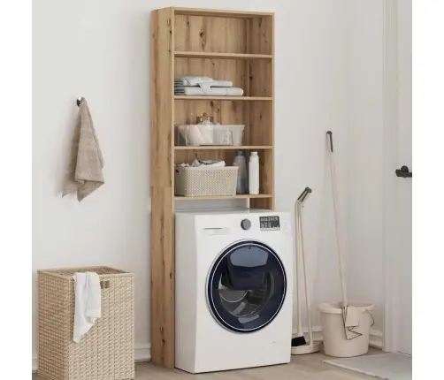 Skalbimo Mašinos Spintelė, Artisano Ąžuolo Spalvos, 64X24X190Cm
