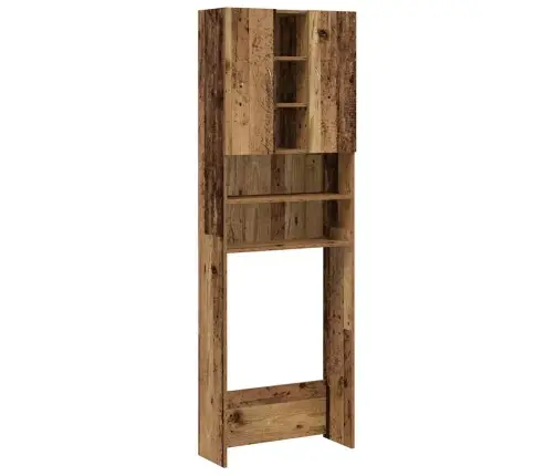 Veļasmašīnas Skapītis, Veca Koka, 64X25,5X190 Cm Vidaxl