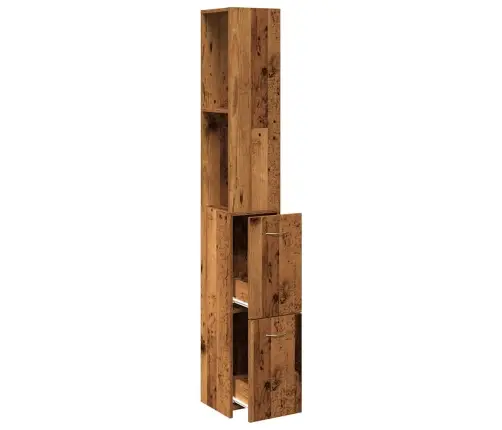 Vannitoa Kapp Old Wood 25X25X170 Cm Engineered Wood