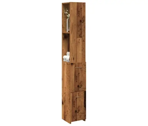 Vannitoa Kapp Old Wood 25X25X170 Cm Engineered Wood