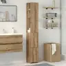 Vonios Kambario Spintelė, Artisano Ąžuolo, 25X25X170cm Mediena Vonios Kambario Spintelė, Artisano Ąžuolo, 25X25X170cm Mediena