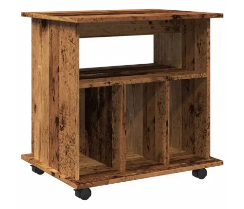 Spintelė Su Ratukais, Medienos, 60X45X60cm Apdirbta Mediena