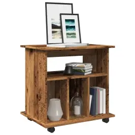 Spintelė Su Ratukais, Medienos, 60X45X60cm Apdirbta Mediena