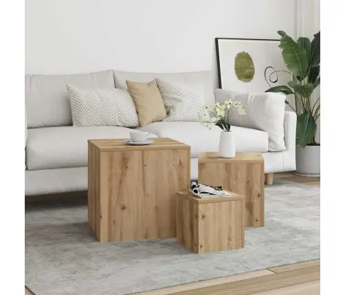 Külglauad 3 Tk Artisan Oak Engineered Wood