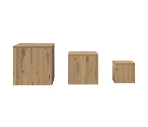Külglauad 3 Tk Artisan Oak Engineered Wood