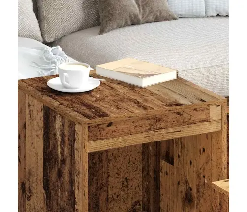 Galdiņi, 3 Gab., Sabīdāmi, Veca Koka, Inženierijas Koks Vidaxl