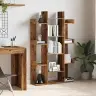 Grāmatu Skapis Old Wood 86X25,5X140 Cm Engineered Wood Vidaxl
