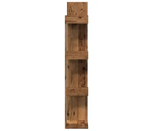 Grāmatu Skapis Old Wood 86X25,5X140 Cm Engineered Wood Vidaxl