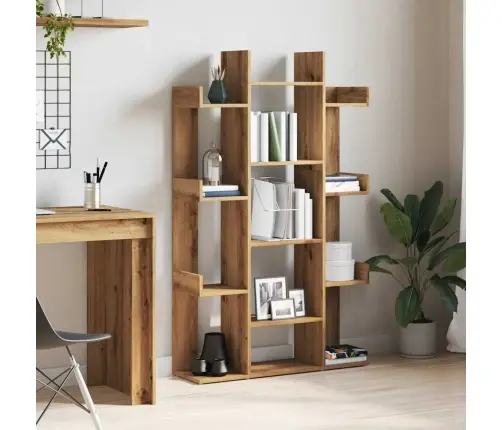 Grāmatu Skapis Artisan Ozols 86X25,5X140 Cm Inženierijas Koks Vidaxl