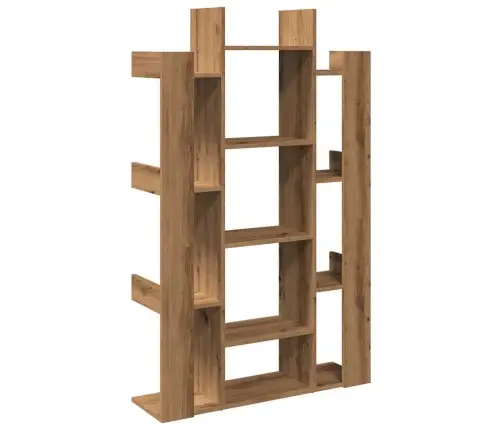 Grāmatu Skapis Artisan Ozols 86X25,5X140 Cm Inženierijas Koks Vidaxl