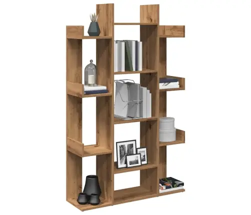 Grāmatu Skapis Artisan Ozols 86X25,5X140 Cm Inženierijas Koks Vidaxl