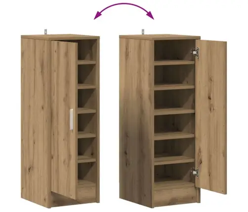 Kingakapp Artisan Oak 32X35X92 Cm Engineered Wood