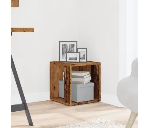 Šoninis Staliukas, Medienos, 33X33X34cm Apdirbta Mediena
