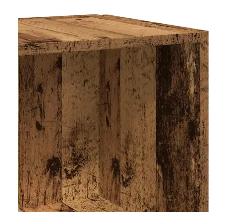 Stūra Skapītis, Veca Koka, 33X33X165 Cm, Inženierijas Koks Vidaxl