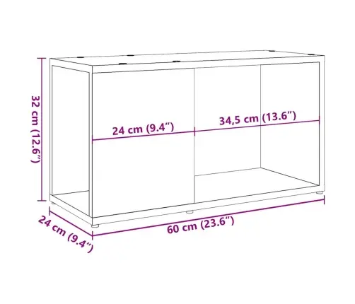 Telerikapp Old Wood 60X24X32Cm Engineered Wood
