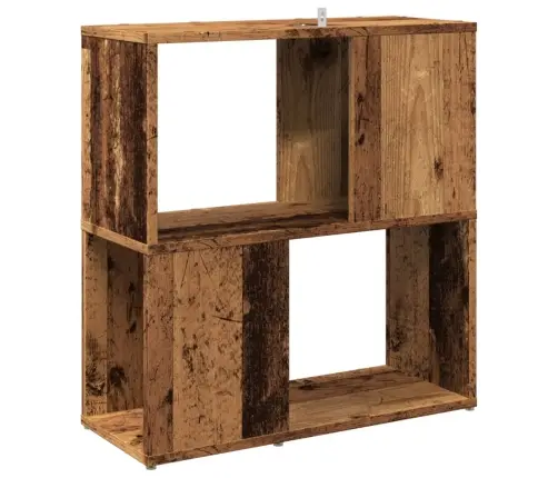 Grāmatu Plaukts, Veca Koka, 60X24X63 Cm, Inženierijas Koks Vidaxl