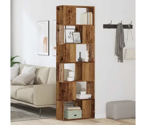 Knygų Spinta/Kambario Pertvara Old Wood 60X24X186 Cm