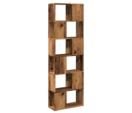 Knygų Spinta/Kambario Pertvara Old Wood 60X24X186 Cm