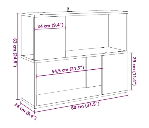 Raamatukapp/Toajagaja Artisan Tamm 80X24X63 Cm