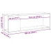 Tv Plaukts, Koka Krāsa, 100X24X32 Cm, Inženierijas Koks Vidaxl