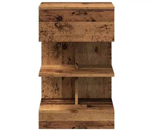 Nakts Skapis Old Wood 40X35X65 Cm Engineered Wood Vidaxl