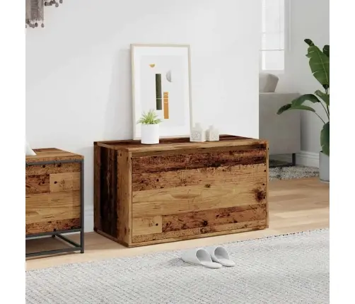 Gaiteņa Sols, 80X40X45 Cm, Veca Koka, Skaidu Plāksne Vidaxl