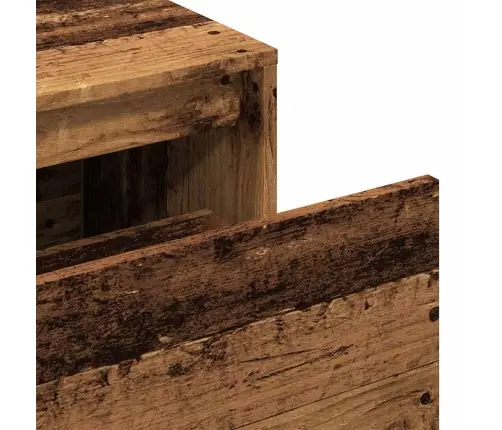 Gaiteņa Sols, 80X40X45 Cm, Veca Koka, Skaidu Plāksne Vidaxl