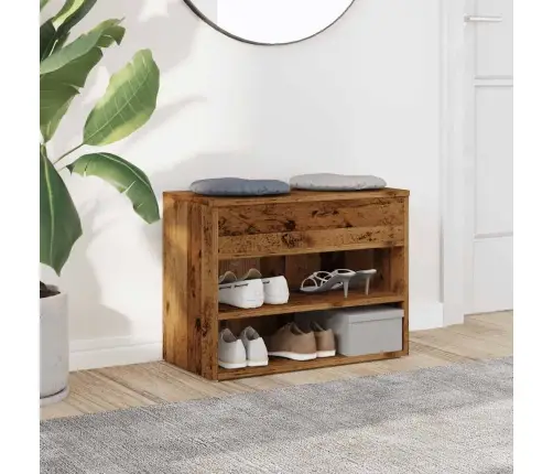 Apavu Plaukts, Veca Koka, 60X30X45 Cm, Skaidu Plāksne Vidaxl