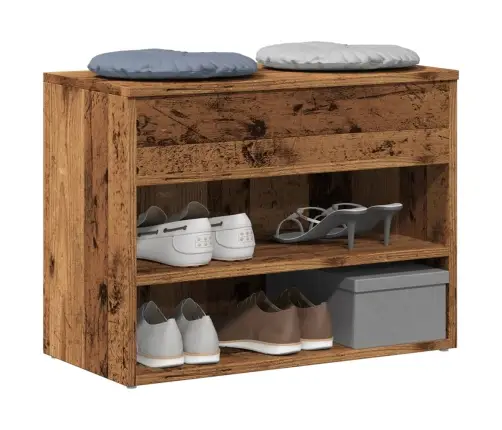 Apavu Plaukts, Veca Koka, 60X30X45 Cm, Skaidu Plāksne Vidaxl