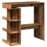 Bāra Galds Ar Plauktu, Veca Koka, 100X48X101,5 Cm Vidaxl