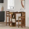 Bāra Galds Ar Plauktu, Veca Koka, 100X48X101,5 Cm Vidaxl