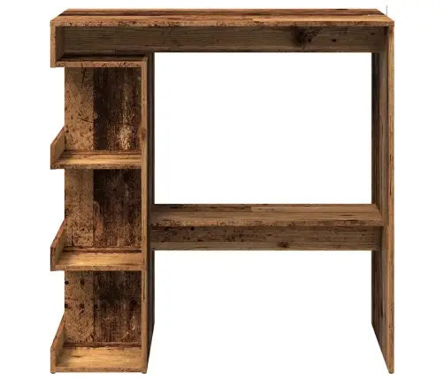 Bāra Galds Ar Plauktu, Veca Koka, 100X48X101,5 Cm Vidaxl