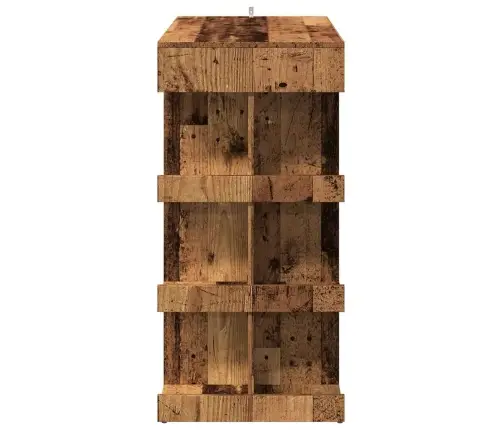 Bāra Galds Ar Plauktu, Veca Koka, 100X48X101,5 Cm Vidaxl