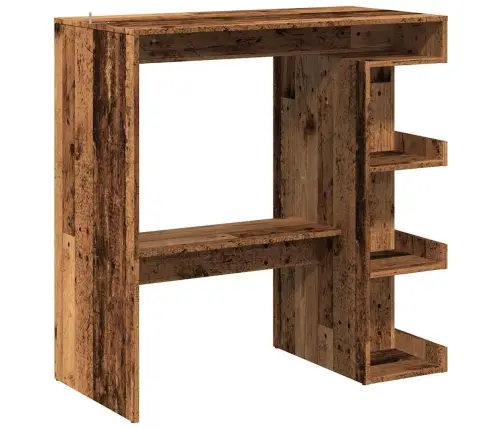 Bāra Galds Ar Plauktu, Veca Koka, 100X48X101,5 Cm Vidaxl