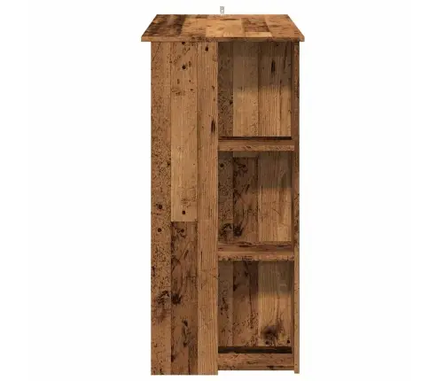 Baarilaud Riiuliga Vana Puit 102X50X103,5 Cm Tehnopuit