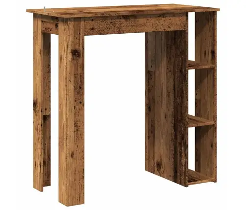 Baarilaud Riiuliga Vana Puit 102X50X103,5 Cm Tehnopuit