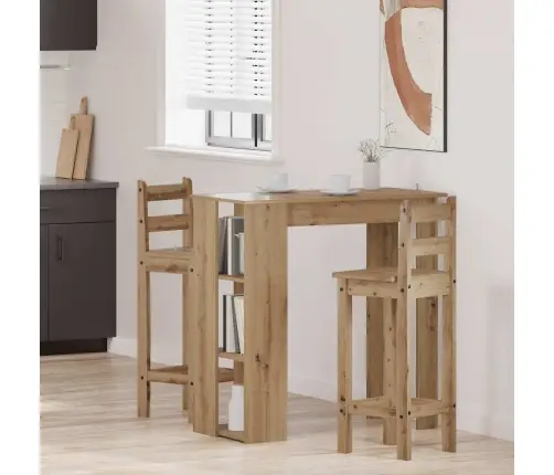 Baro Stalas Su Lentyna, Artisano, 102X50X103,5cm Mediena