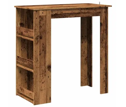 Baro Stalas Su Laikymo Lentyna Sena Mediena 102X50X103,5 Cm