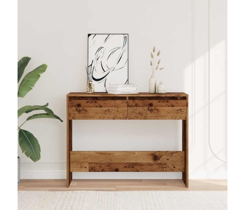 Konsoles Galdiņš, Veca Koka, 100X35X76,5 Cm, Inženierijas Koks Vidaxl