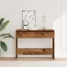 Konsolinis Staliukas, Medienos, 100X35X76,5cm Apdirbta Mediena
