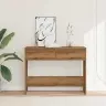 Konsoles Galdiņš, Koka Krāsa, 100X35X76,5 Cm, Inženierijas Koks Vidaxl