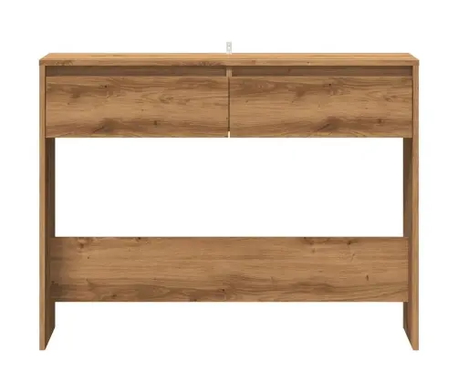 Konsoles Galdiņš, Koka Krāsa, 100X35X76,5 Cm, Inženierijas Koks Vidaxl