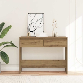 Konsoles Galdiņš, Koka Krāsa, 100X35X76,5 Cm, Inženierijas Koks Vidaxl
