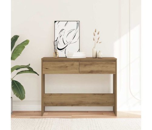 Konsoles Galdiņš, Koka Krāsa, 100X35X76,5 Cm, Inženierijas Koks Vidaxl